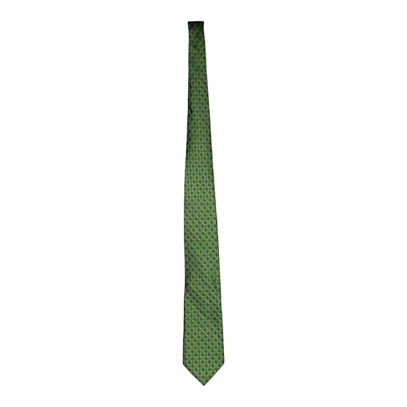 Izod Men's Silk Geometric Pattern 3.5" Wide Tie Business CEO Chairman of Board - Picture 3 of 5